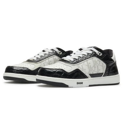Dior B27 Uptown Black White Python Sneaker