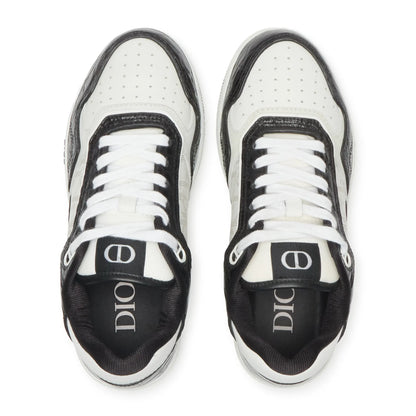 Dior B27 Uptown Black White Python Sneaker