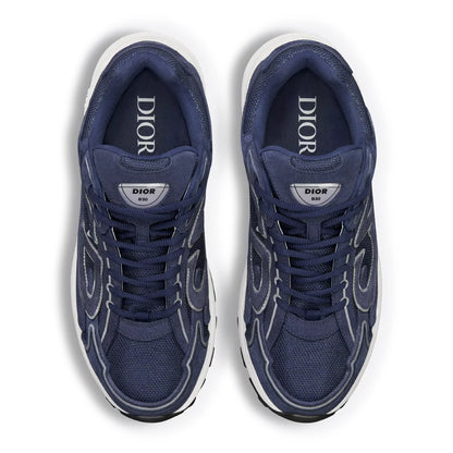 Dior B30 Countdown Mesh Navy Blue Suede Trainer