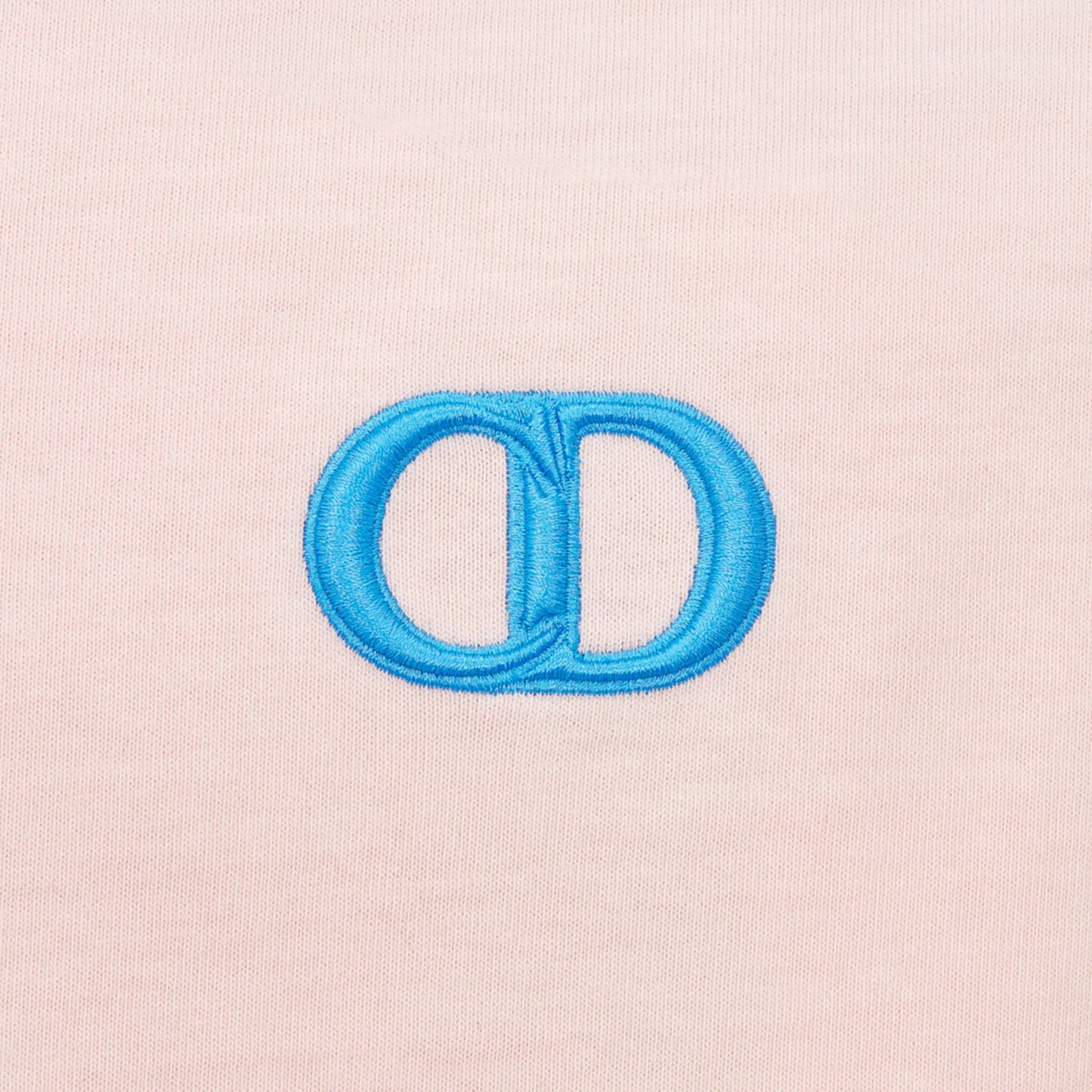 Dior CD Icon Relaxed Fit Cotton Pink T Shirt