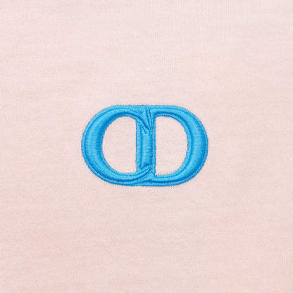 Dior CD Icon Relaxed Fit Cotton Pink T Shirt