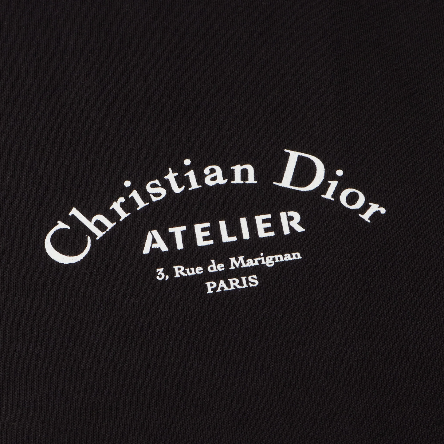 Dior Homme 'Christian Dior Atelier' Black T Shirt
