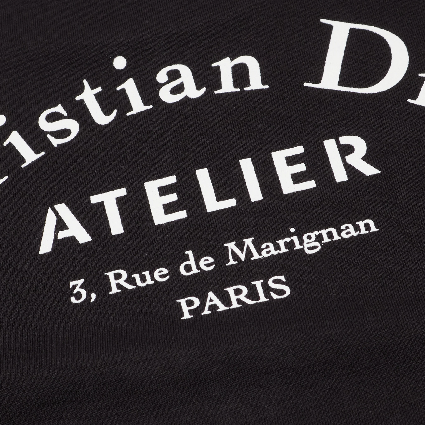 Dior Homme 'Christian Dior Atelier' Black T Shirt