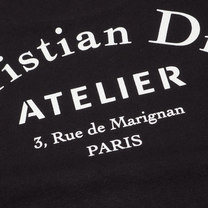 Dior Homme 'Christian Dior Atelier' Black T Shirt