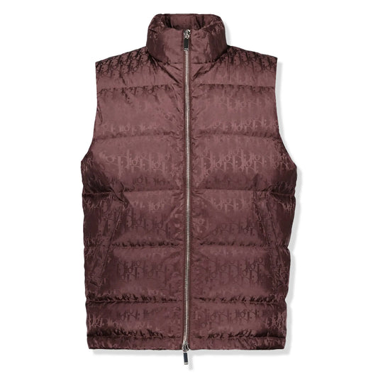 Dior Oblique Blouson Burgundy Gilet