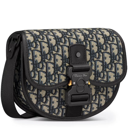 Dior Oblique Jacquard Mini Gallop Beige Bag With Strap