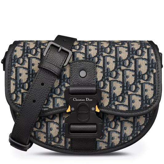 Dior Oblique Jacquard Mini Gallop Beige Bag With Strap