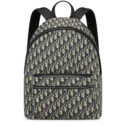 Dior Oblique Jacquard Rider Beige Black Backpack