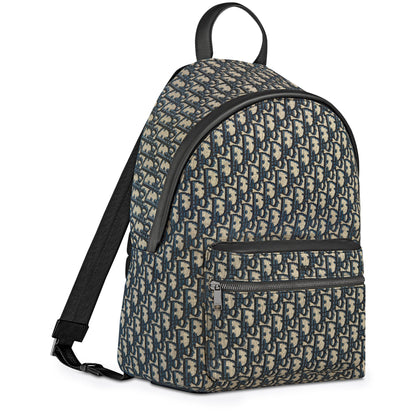 Dior Oblique Jacquard Rider Beige Black Backpack