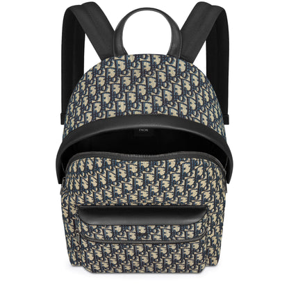 Dior Oblique Jacquard Rider Beige Black Backpack