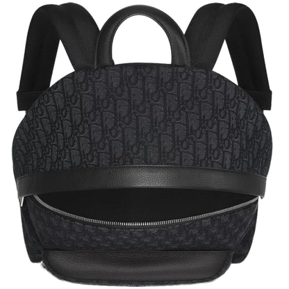 Dior Oblique Jacquard Rider Black Backpack