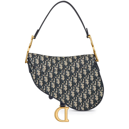 Dior Oblique Jacquard Saddle Beige Bag With Strap