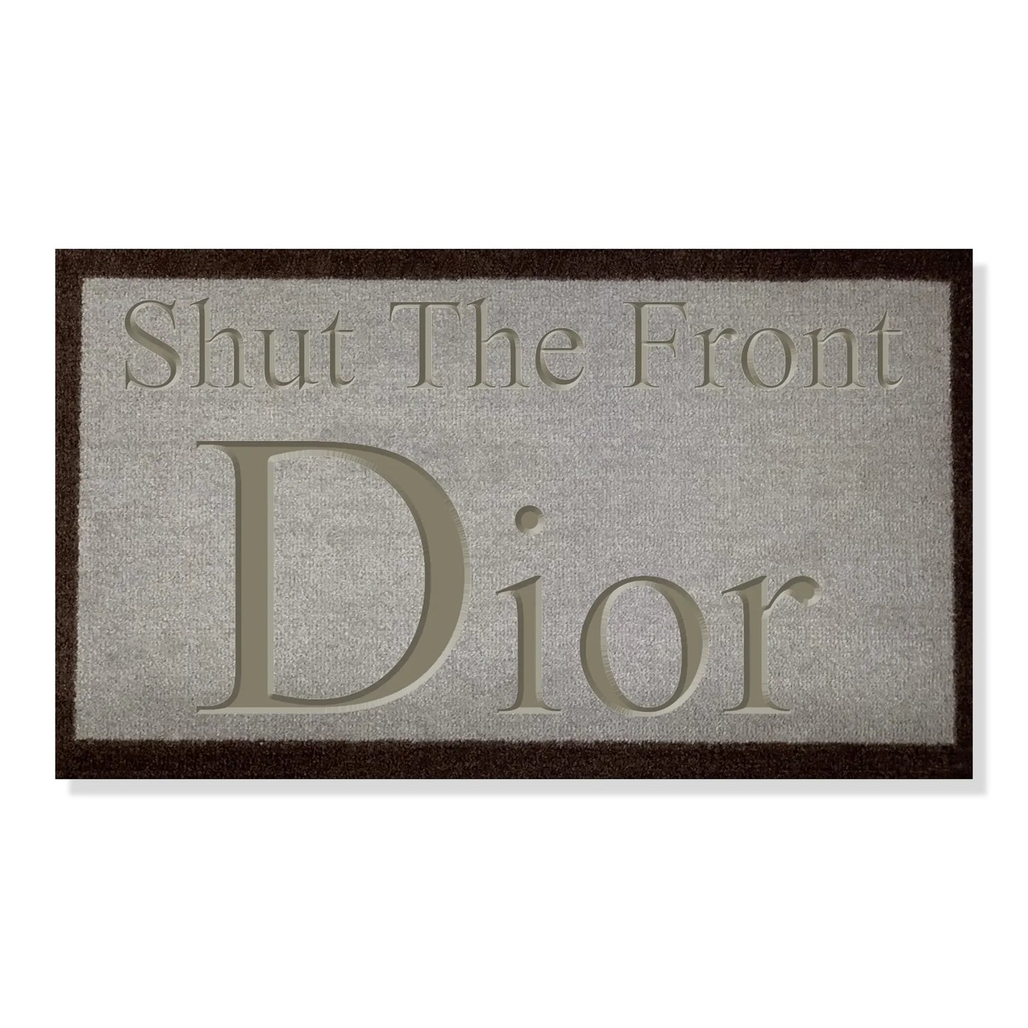 Dior Shut The Front Dior Doormat Light Brown 70x40cm