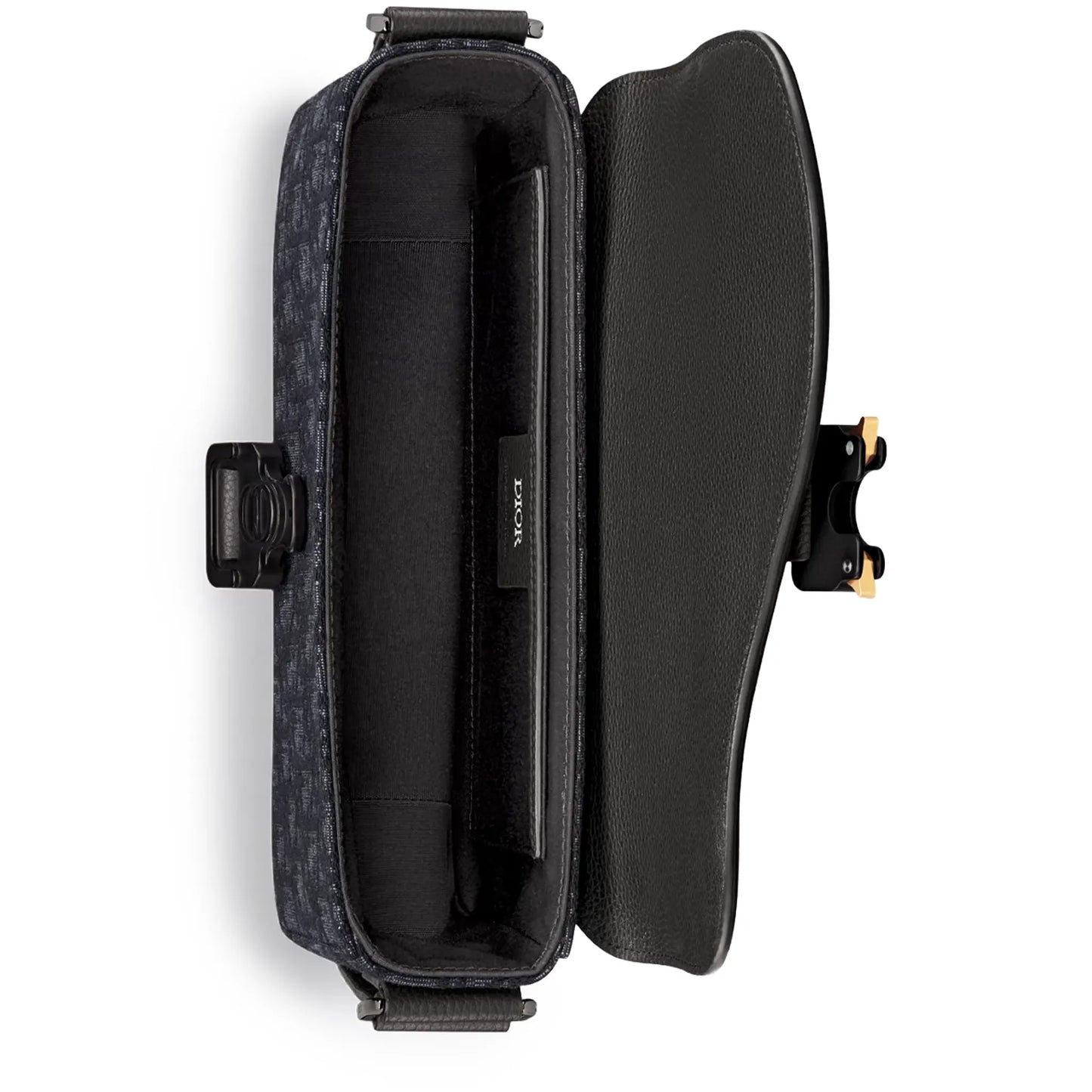 Dior Small Saddle Messenger Bag Black With Flap