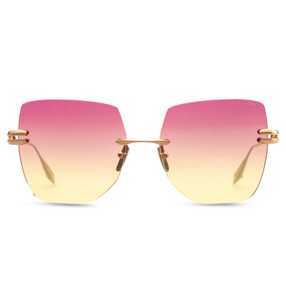 Dita Eyewear Embra Brushed Rose Gold Silver Sunglasses