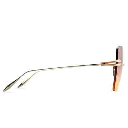 Dita Eyewear Embra Brushed Rose Gold Silver Sunglasses