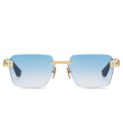 Dita Meta-EVO DTS147-A-03 Blue Gold Rimless Sunglasses