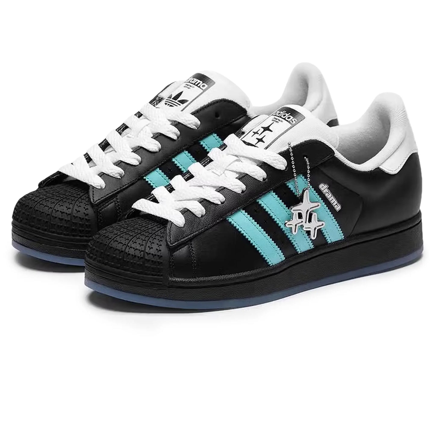 Drama Call x Adidas Superstar II Black Metrolink Blue