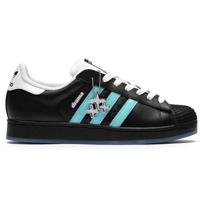 Drama Call x Adidas Superstar II Black Metrolink Blue
