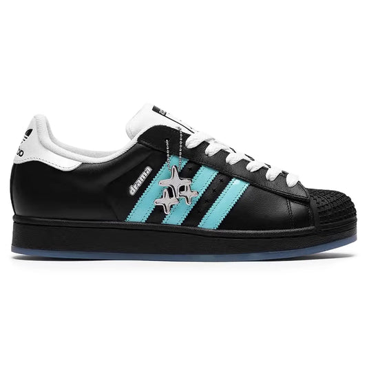 Drama Call x Adidas Superstar II Black Metrolink Blue