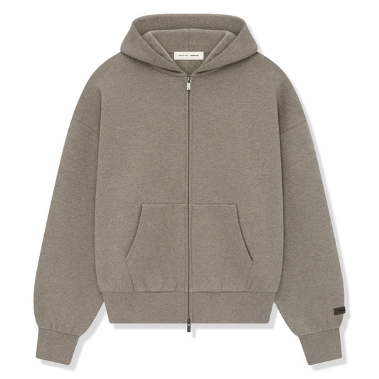 Fear Of God Essentials Classic Hood Homestead Heather Zip-Up Hoodie