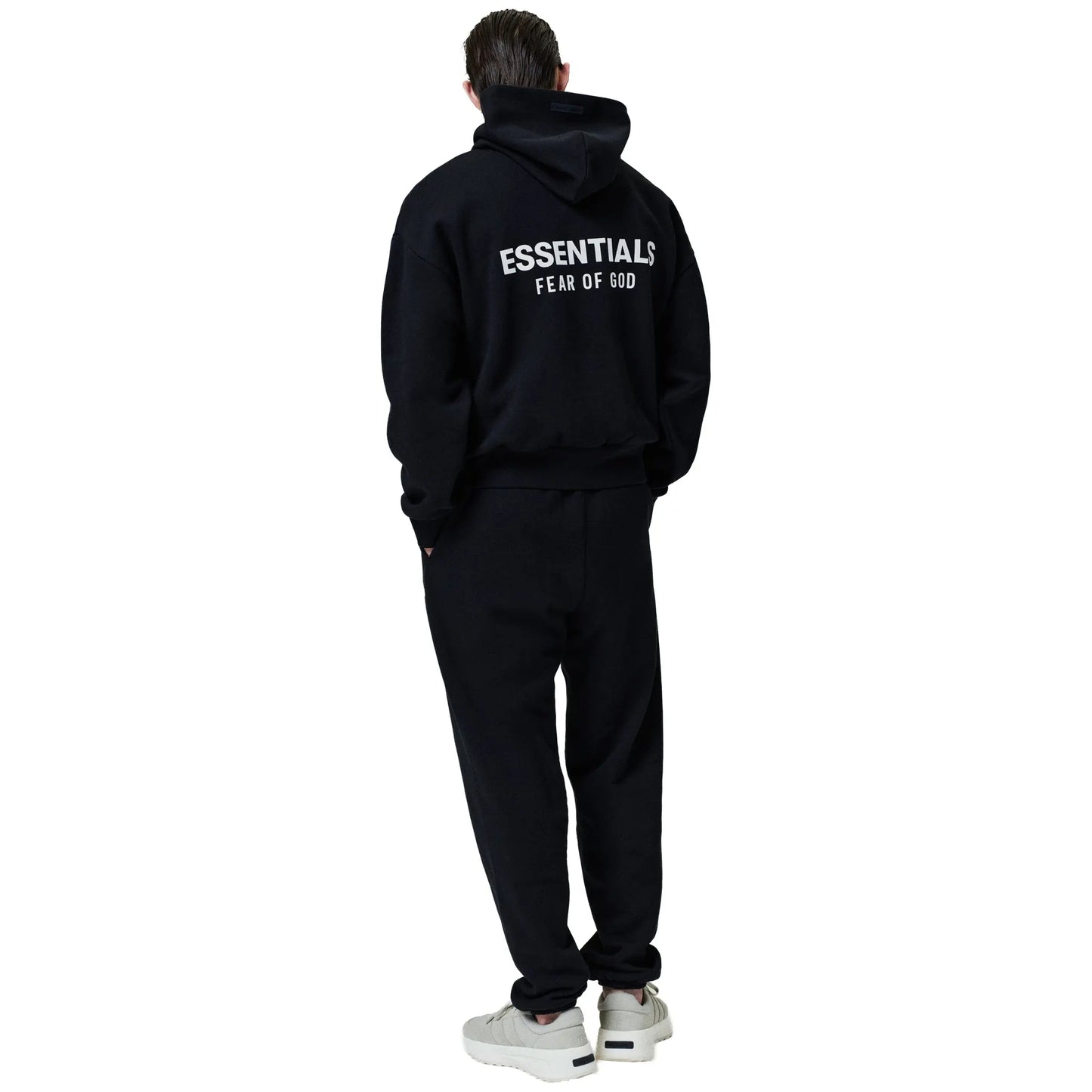 Fear Of God Essentials Classic Jet Black Hoodie (SS25)