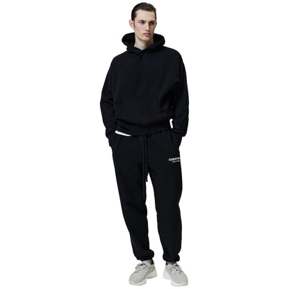 Fear Of God Essentials Classic Jet Black Hoodie (SS25)