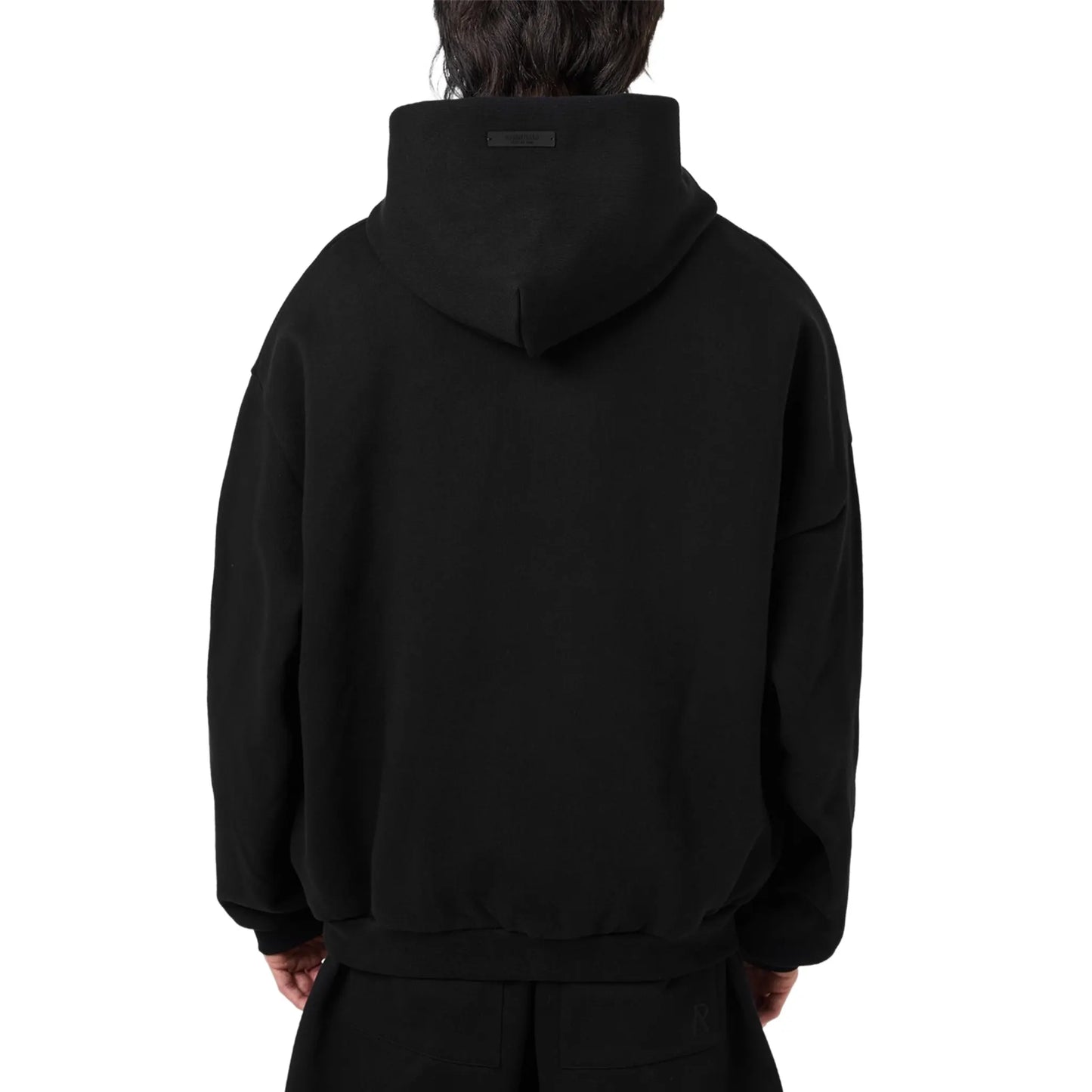 Fear Of God Essentials Fleece Black Hoodie (FW24)