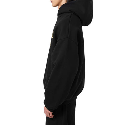 Fear Of God Essentials Fleece Black Hoodie (FW24)