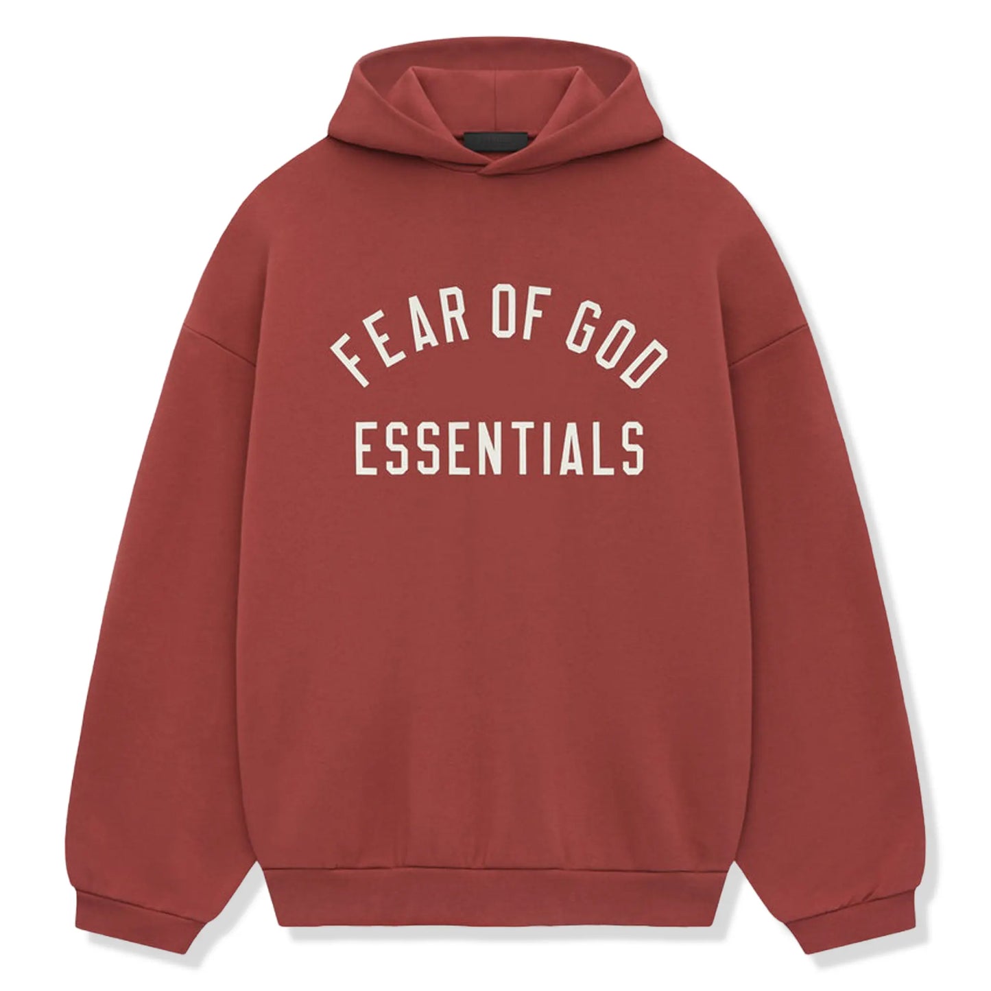 Fear Of God Essentials Fleece Crimson Hoodie (FW24)