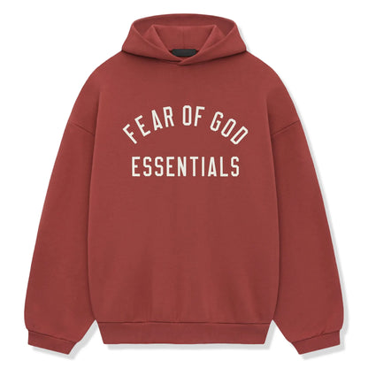 Fear Of God Essentials Fleece Crimson Hoodie (FW24)