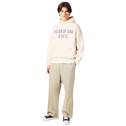 Fear Of God Essentials Fleece Shell White Hoodie (FW24)