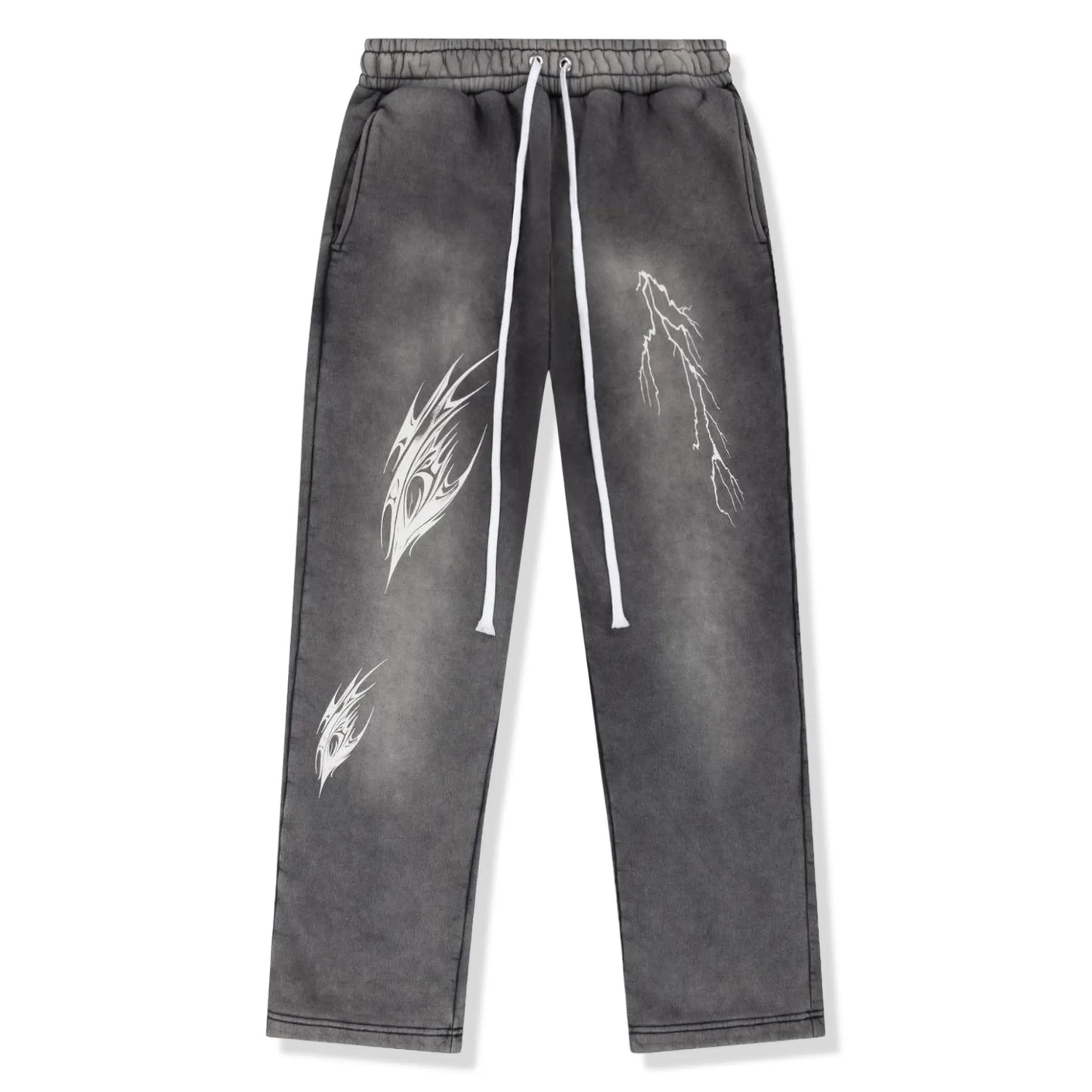 Fully Paid Acid Wash Grey Sweatpants