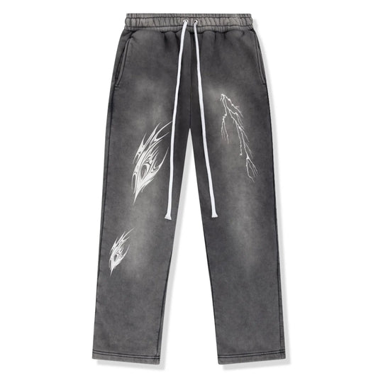 Fully Paid Acid Wash Grey Sweatpants
