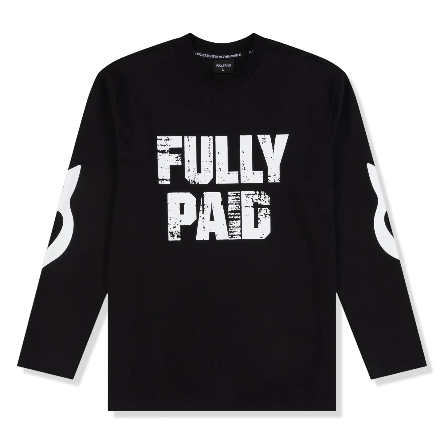 Fully Paid Drift L/S Black White T Shirt