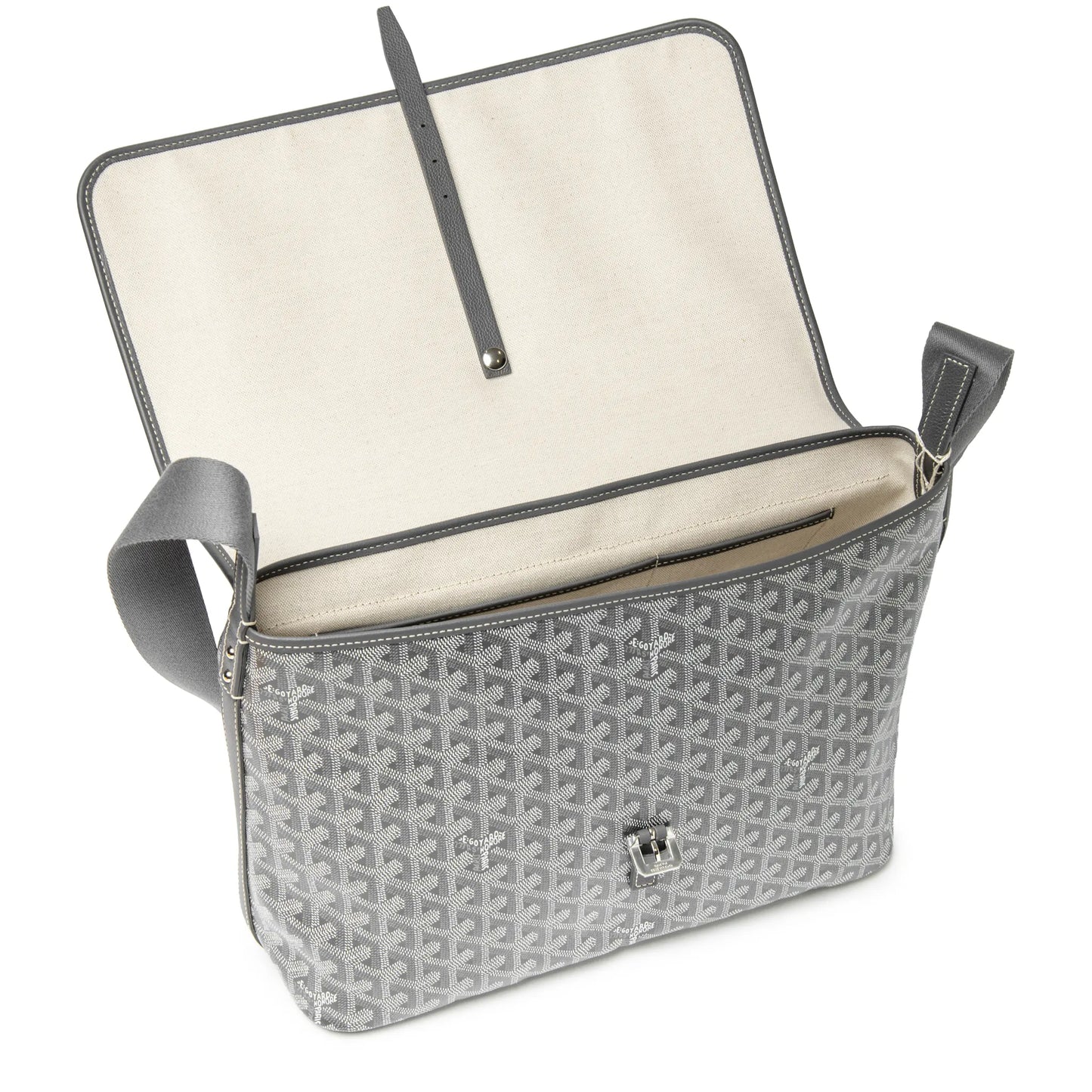 Goyard Capetien MM Grey Messenger Bag