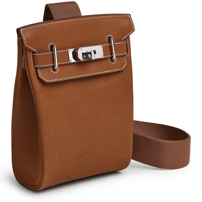 Hermès Hac a Dos PM Barenia Faubourg Fauve Palladium Hardware Backpack