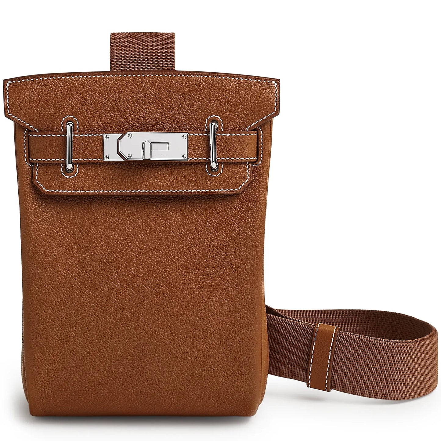 Hermès Hac a Dos PM Barenia Faubourg Fauve Palladium Hardware Backpack