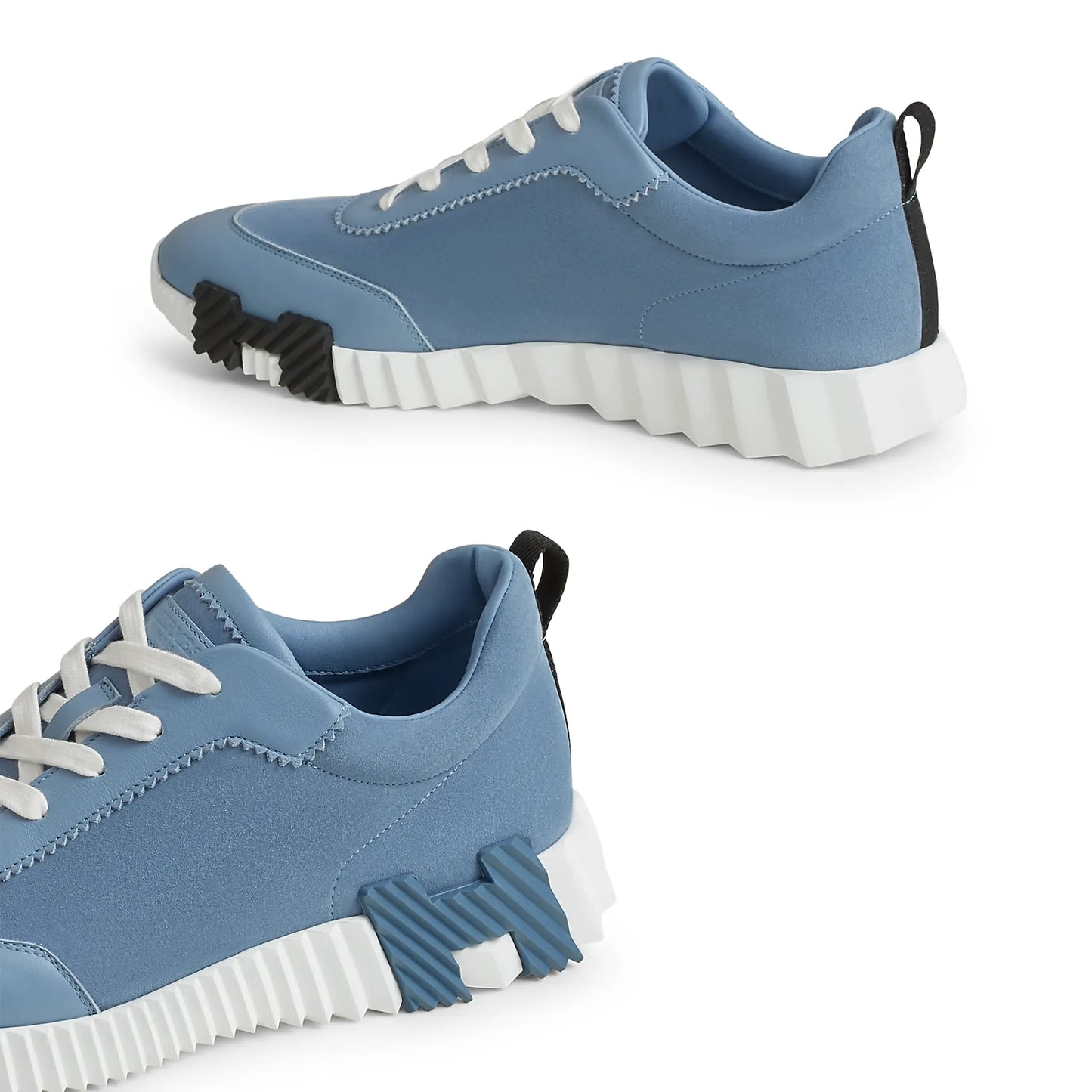 Hermès Paris Bouncing Calf Sneaker Blue Jeans