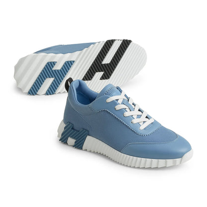 Hermès Paris Bouncing Calf Sneaker Blue Jeans