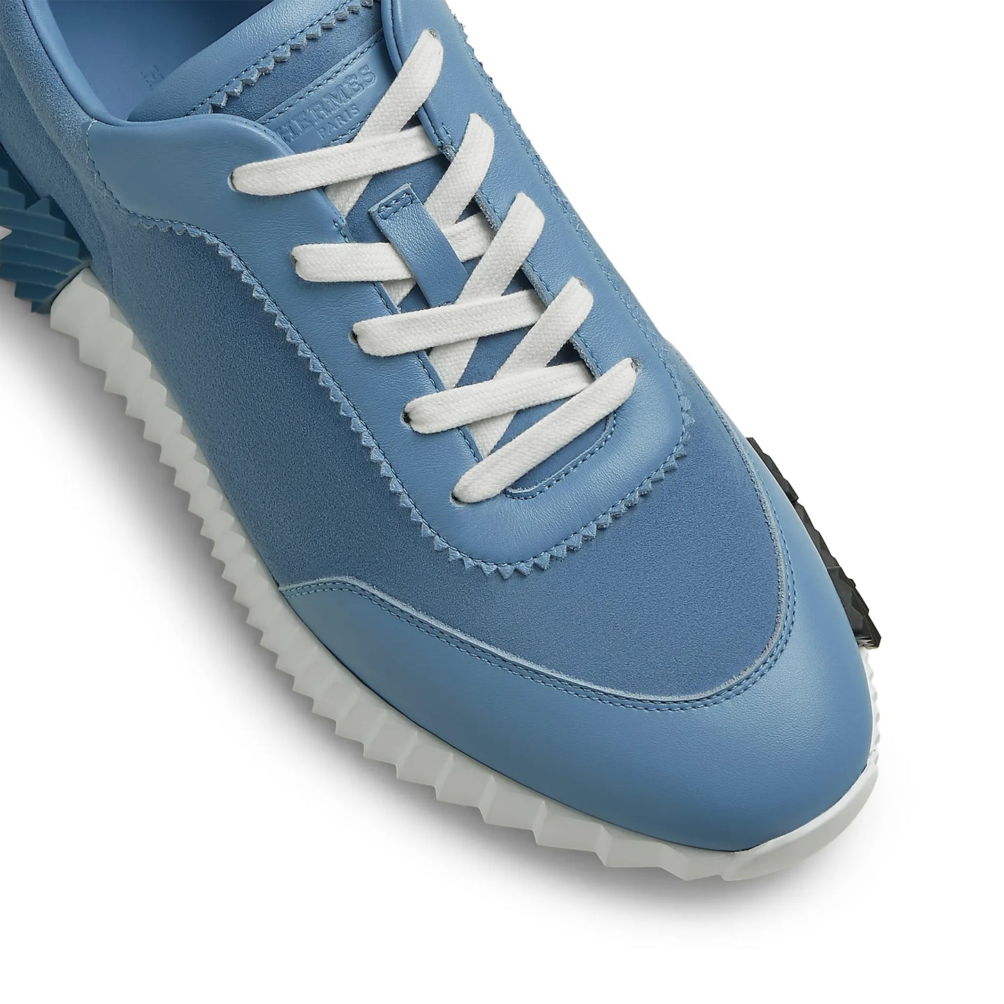 Hermès Paris Bouncing Calf Sneaker Blue Jeans