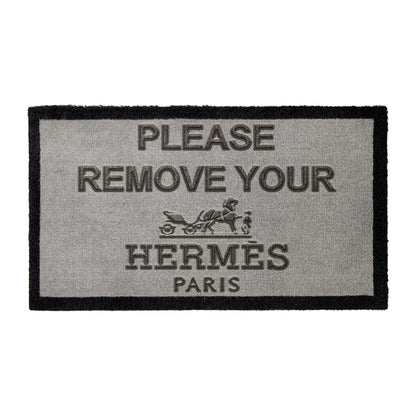 Hermès Paris Light Grey Doormat 70 x 40cm