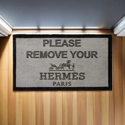 Hermès Paris Light Grey Doormat 70 x 40cm
