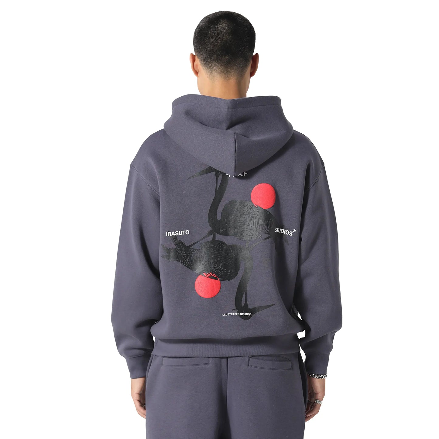 Irasuto Studios Crane Sea Blue Hoodie
