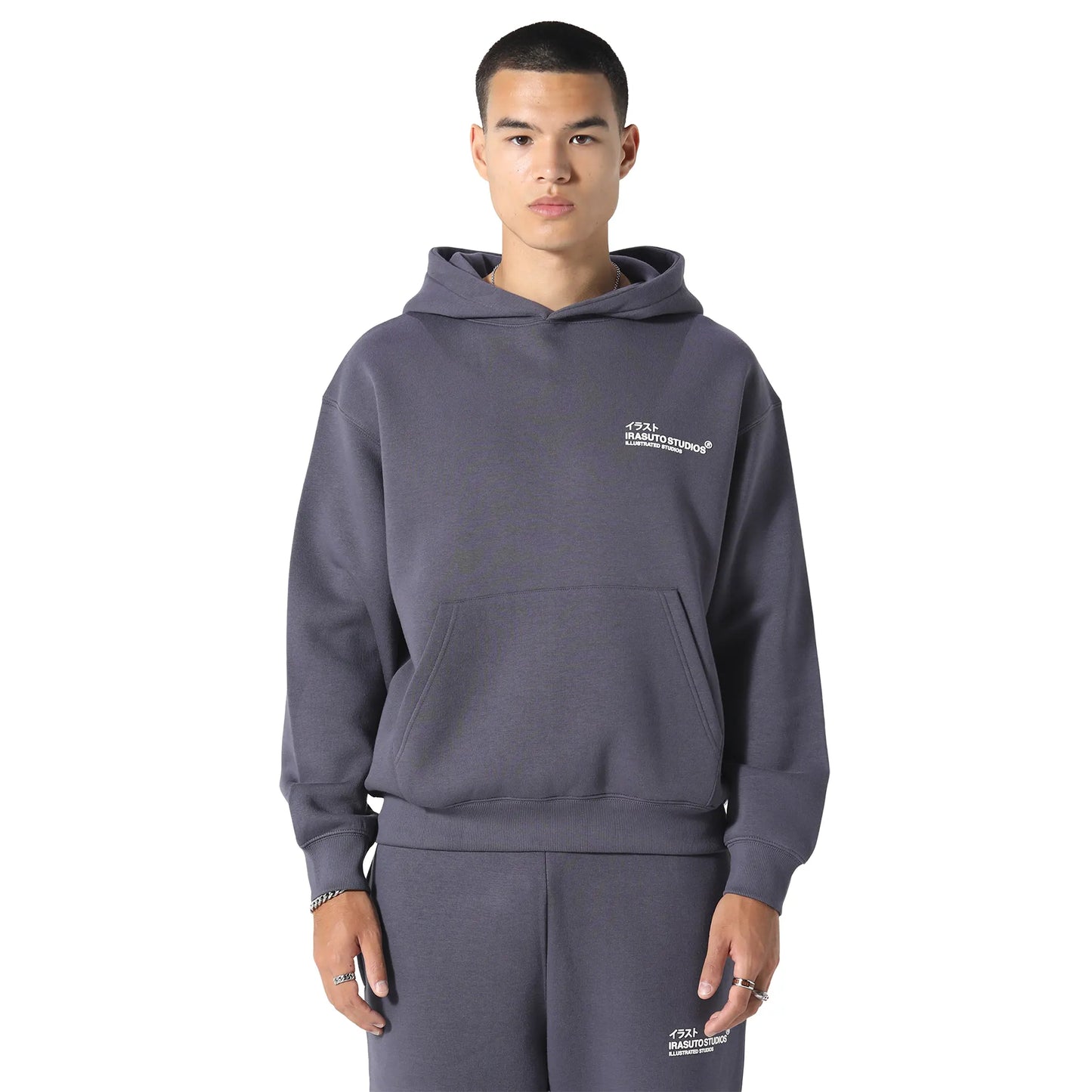 Irasuto Studios Crane Sea Blue Hoodie