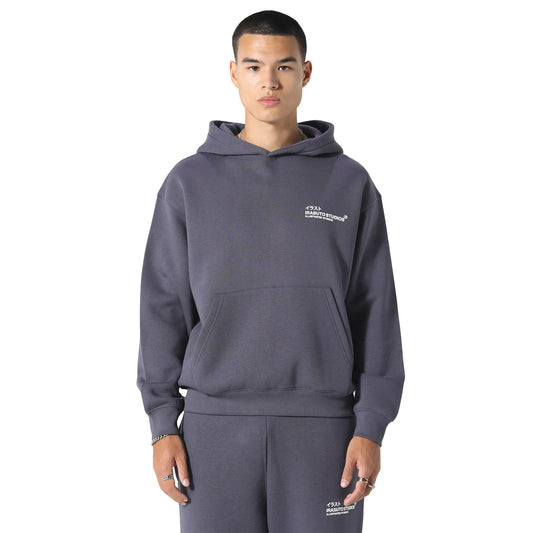 Irasuto Studios Crane Sea Blue Hoodie