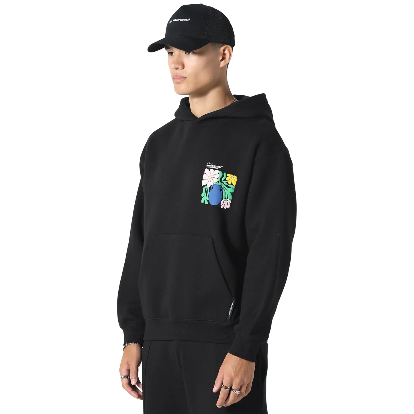 Irasuto Studios Hikari Bloom Black Hoodie