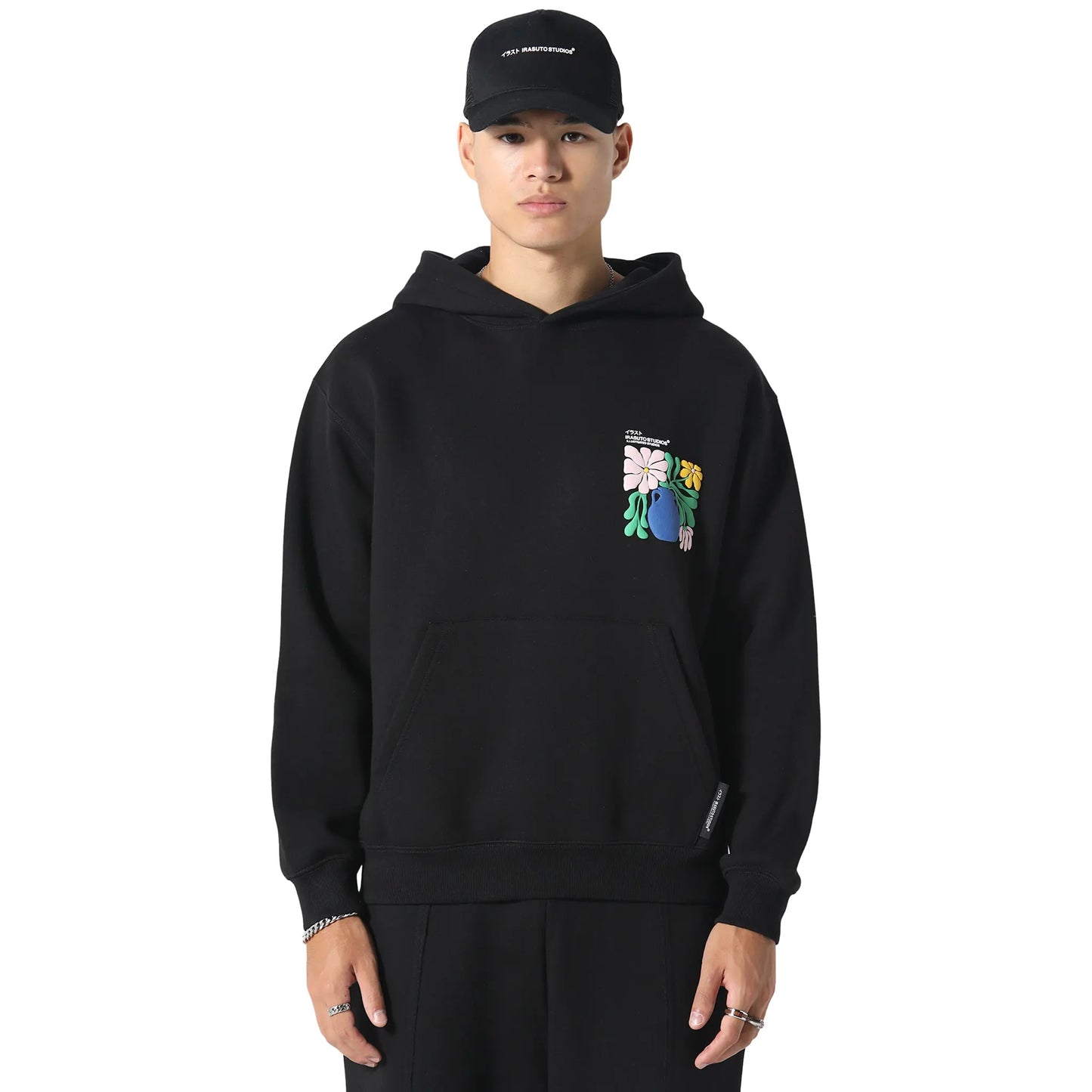 Irasuto Studios Hikari Bloom Black Hoodie