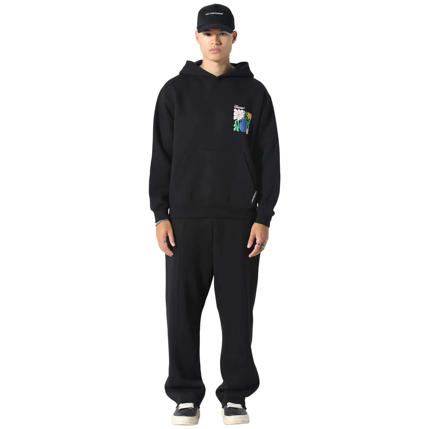 Irasuto Studios Hikari Bloom Black Hoodie