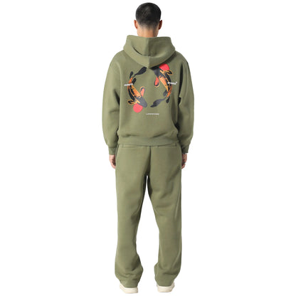 Irasuto Studios Koi Khaki Hoodie